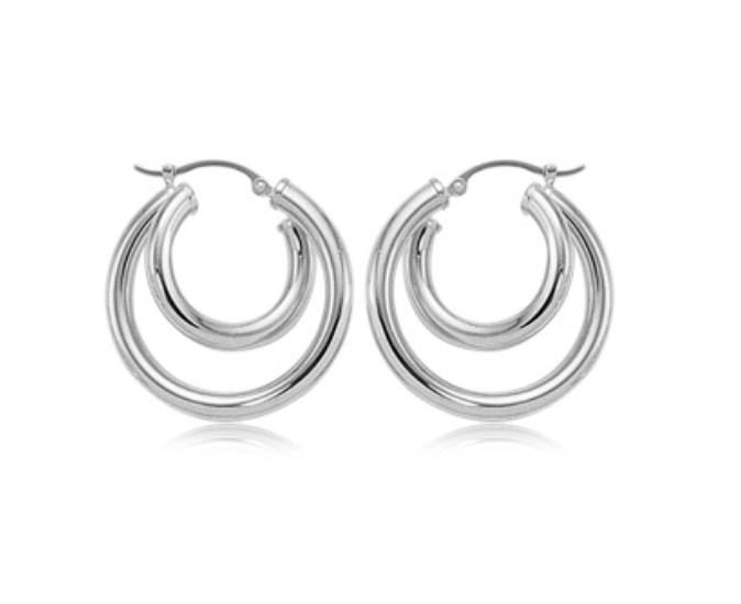 Carla .925 Double Tube Hoops 63/319 Carla .925 Double Tube Hoops 63/319