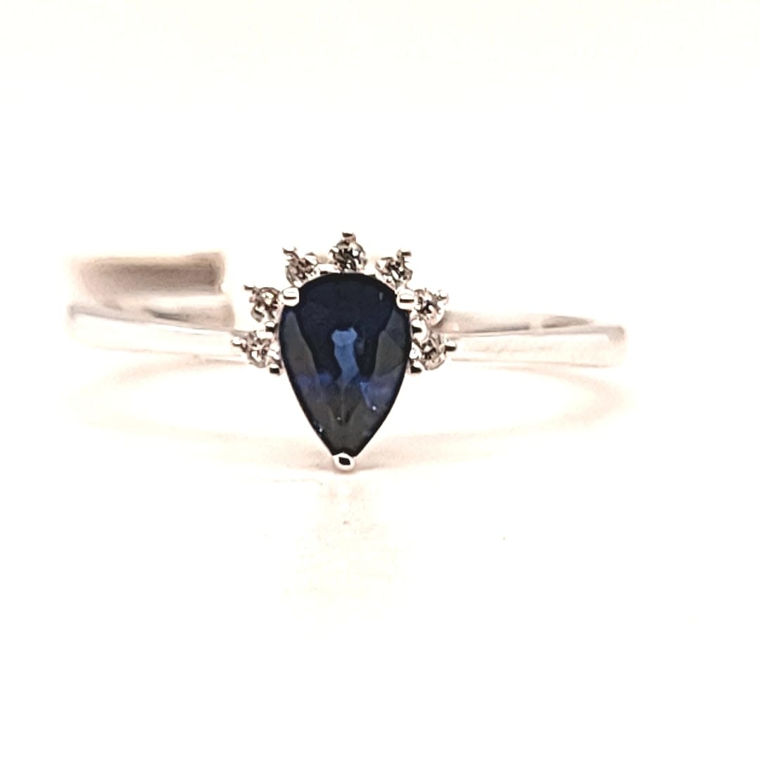 Cirari 14KW Sapphire and Diamond Fashion Ring Cirari 14KW Sapphire and Diamond Fashion Ring