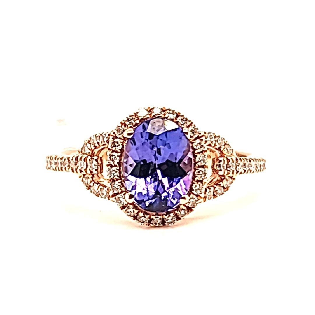 Cirari 14KR Tanzanite and Diamond Fashion Ring Cirari 14KR Tanzanite and Diamond Fashion Ring