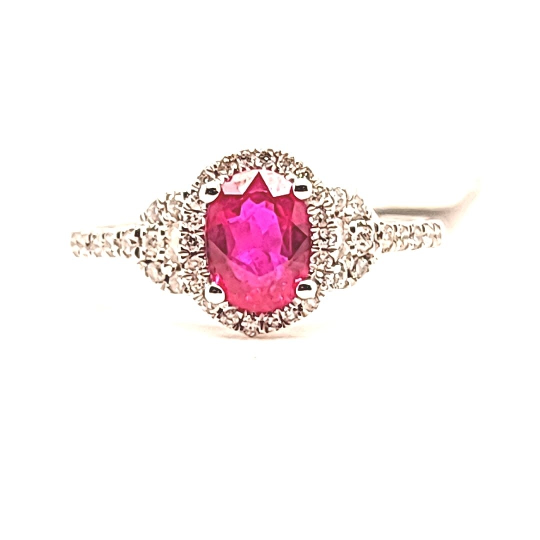 Cirari 14KW Ruby and Diamond Ring Cirari 14KW Ruby and Diamond Ring