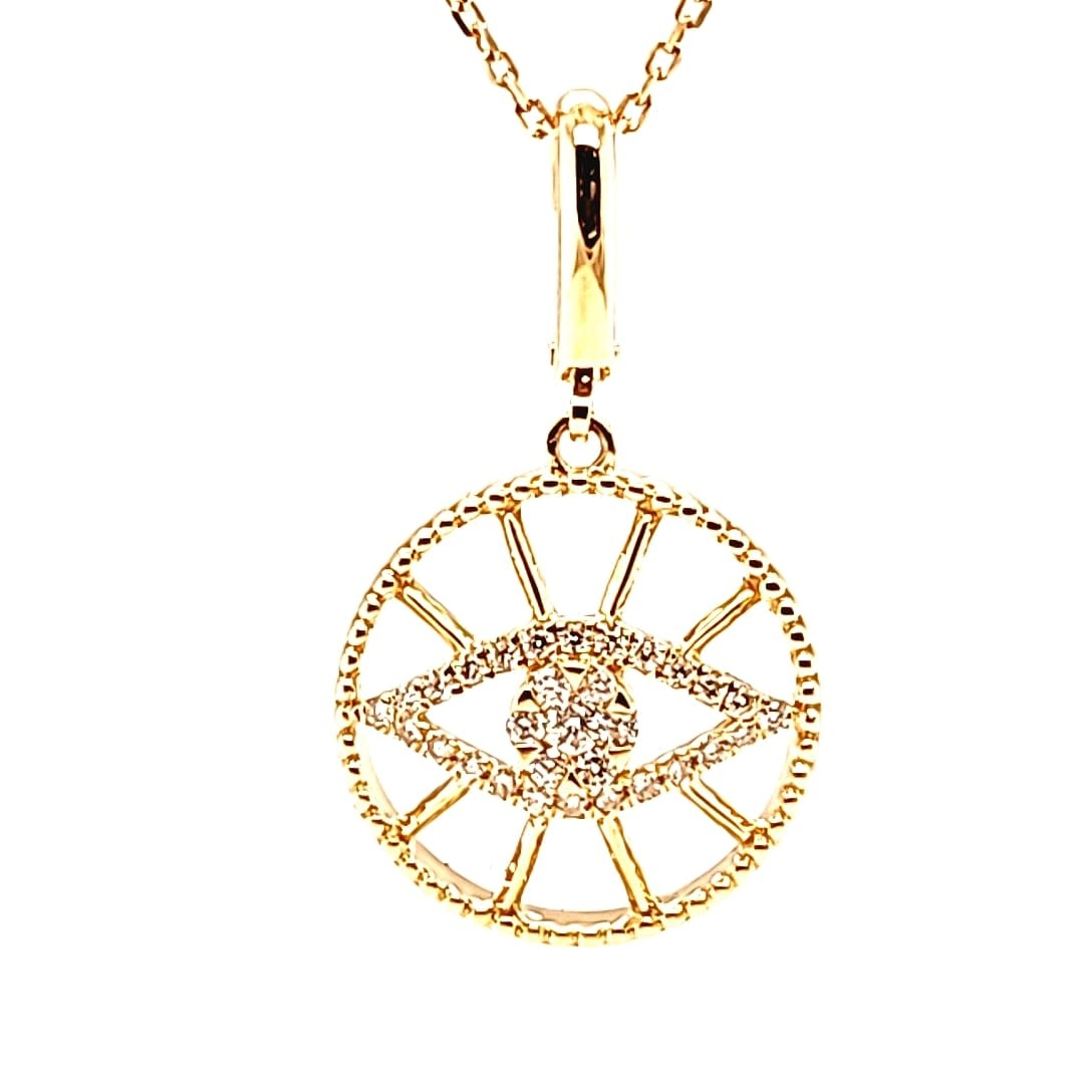 Cirari 14KY Diamond Evil Eye Pendant Cirari 14KY Diamond Evil Eye Pendant