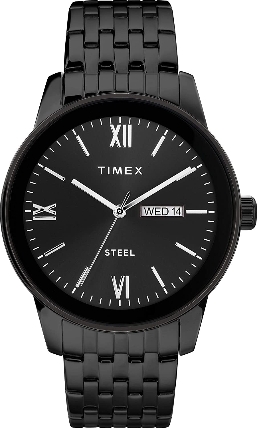 Timex Mens Black Classic Quartz Watch Timex Mens Black Classic Quartz Watch