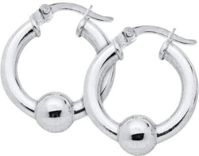 Cape Cod .925 Single Ball Cape Cod Hoop Earrings