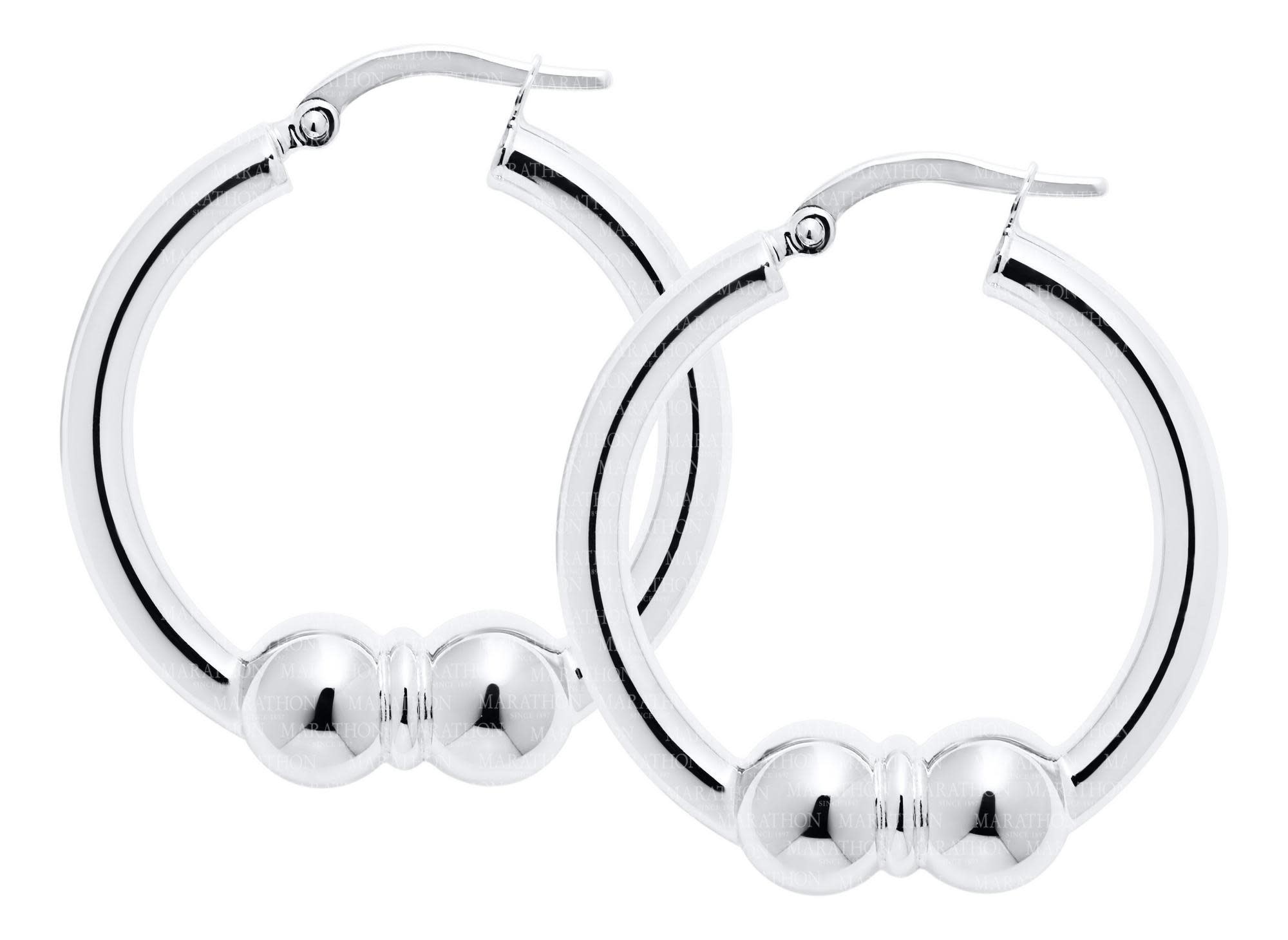 .925 Cape Cod Double Ball Hoops .925 Cape Cod Double Ball Hoops