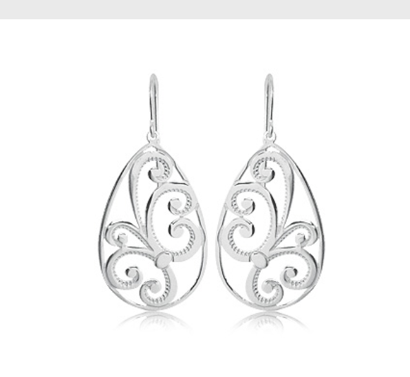 .925 Dotted Swirl Teardrop