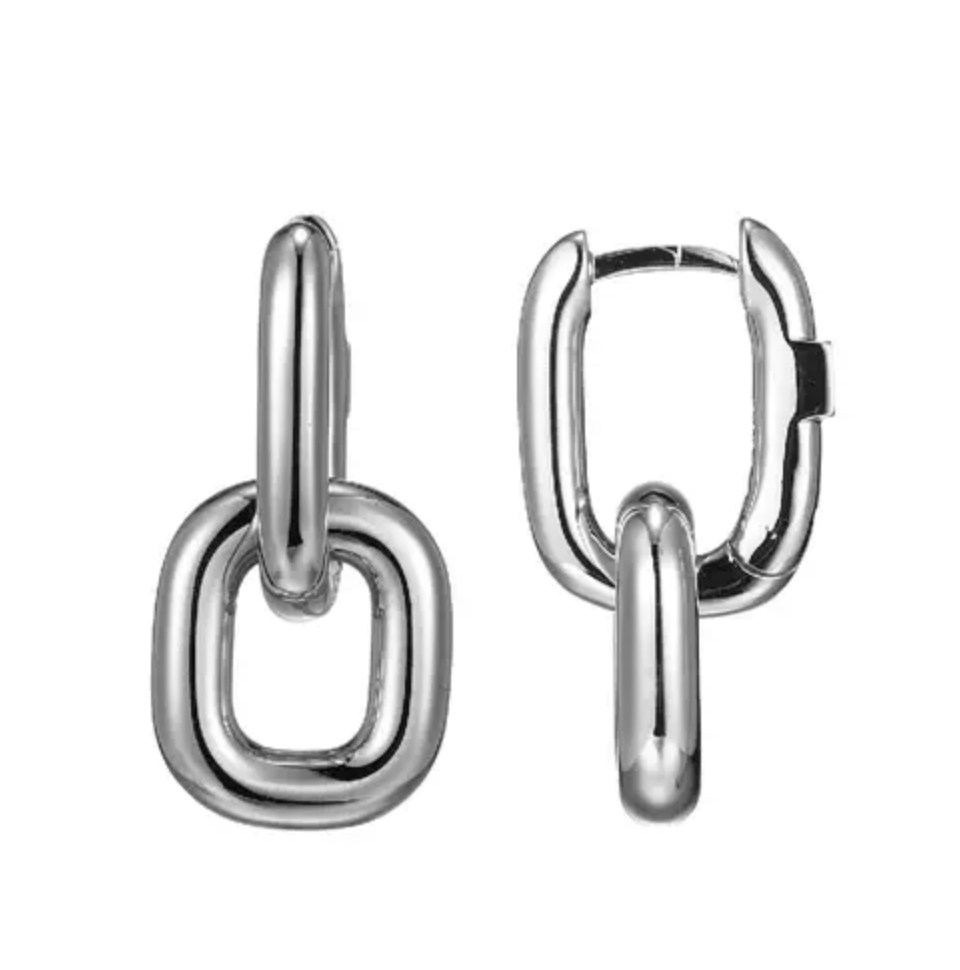 Elle .925 Interlocking Link Earrings