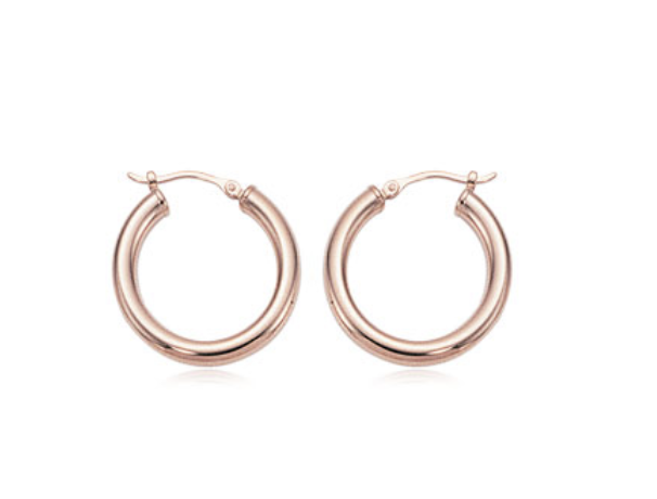 Carla 14KR Hoop Earrings