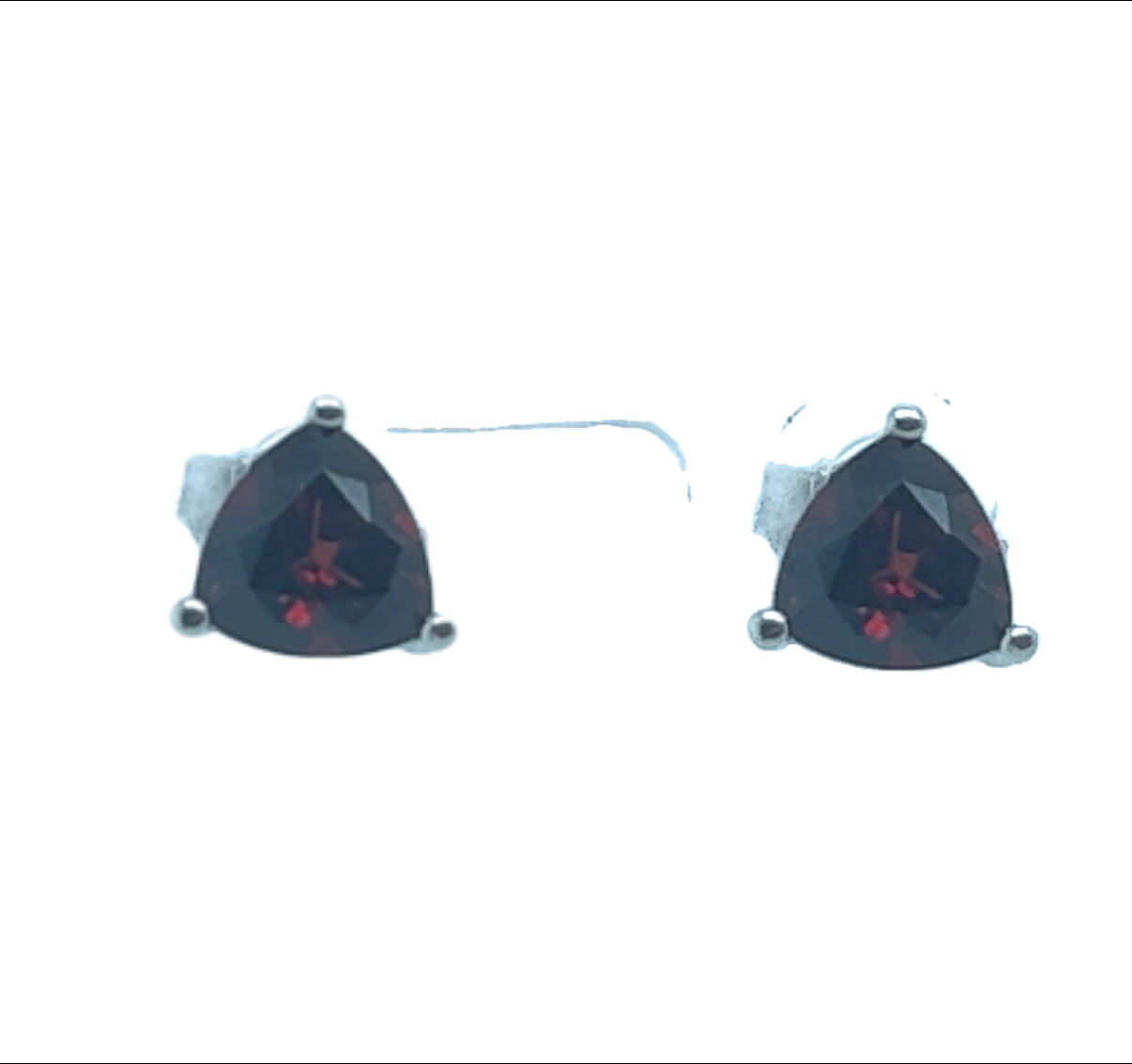 14KW Garnet Studs