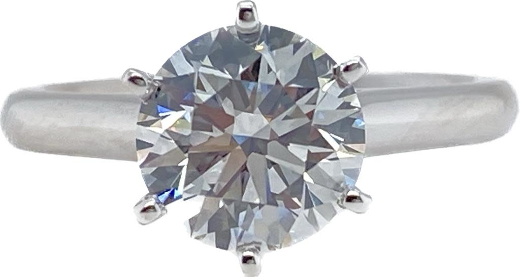 14KW RD 2.03 G VS1 LG523263706 Engagement ring Hearts and Arrows