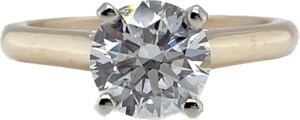 14KY RD 1.56 F VVS2 LG524210273 Solitaire Engagement Ring