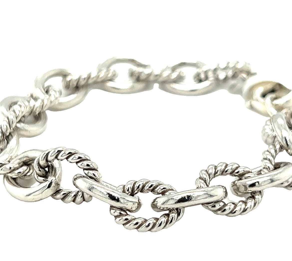 .95 Rhodium Plated 7"Bracelet