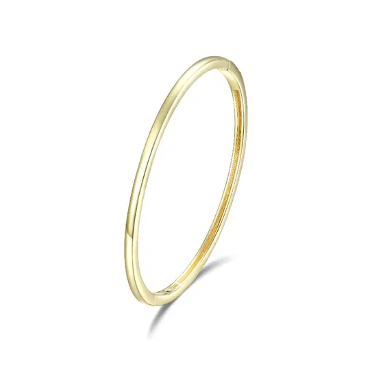 Elle .925 Gold Plated "Simpatico" Bangle 6.75"