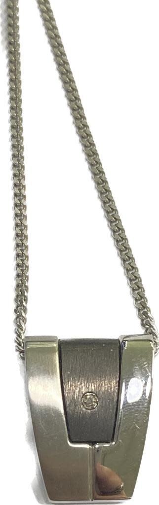 Mens Stainless Steel and Titanium Pendant and chain Mens Stainless Steel and Titanium Pendant and chain