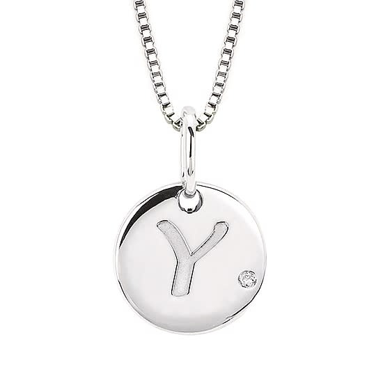 .925 Initial Pendant 0.01CTTW Y