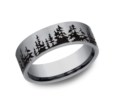 Benchmark The Cedar Tantalum Dark 8MM Size 10