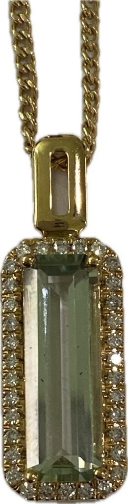 Legend 14KY Green Amethyst Pendant 2.41CT