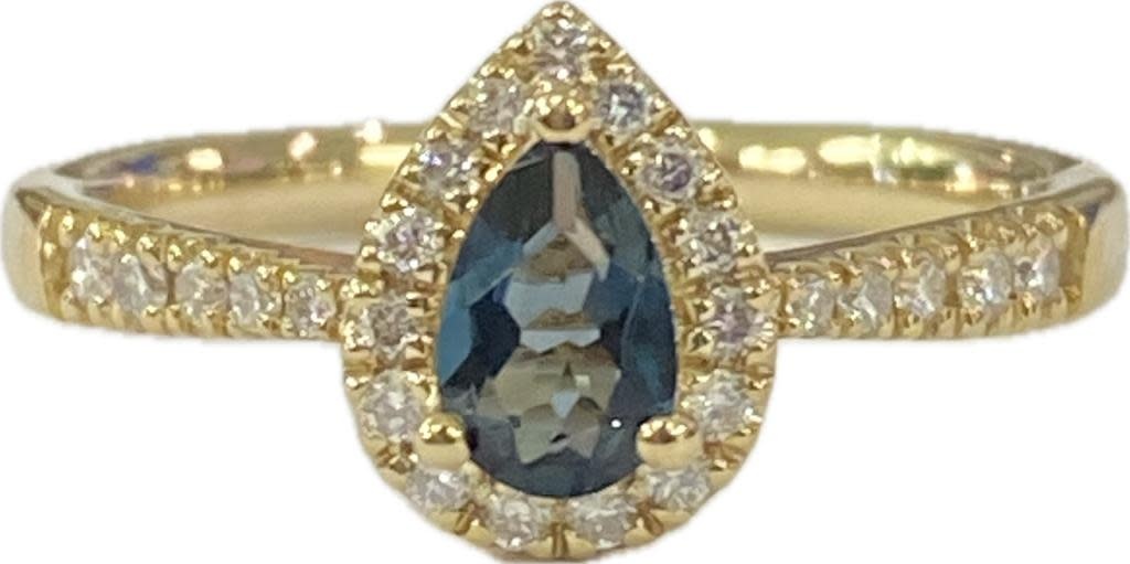 Legend 14KY London Blue Topaz Ring .47CT