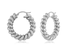 .925 Large Spiral Twist Hoop