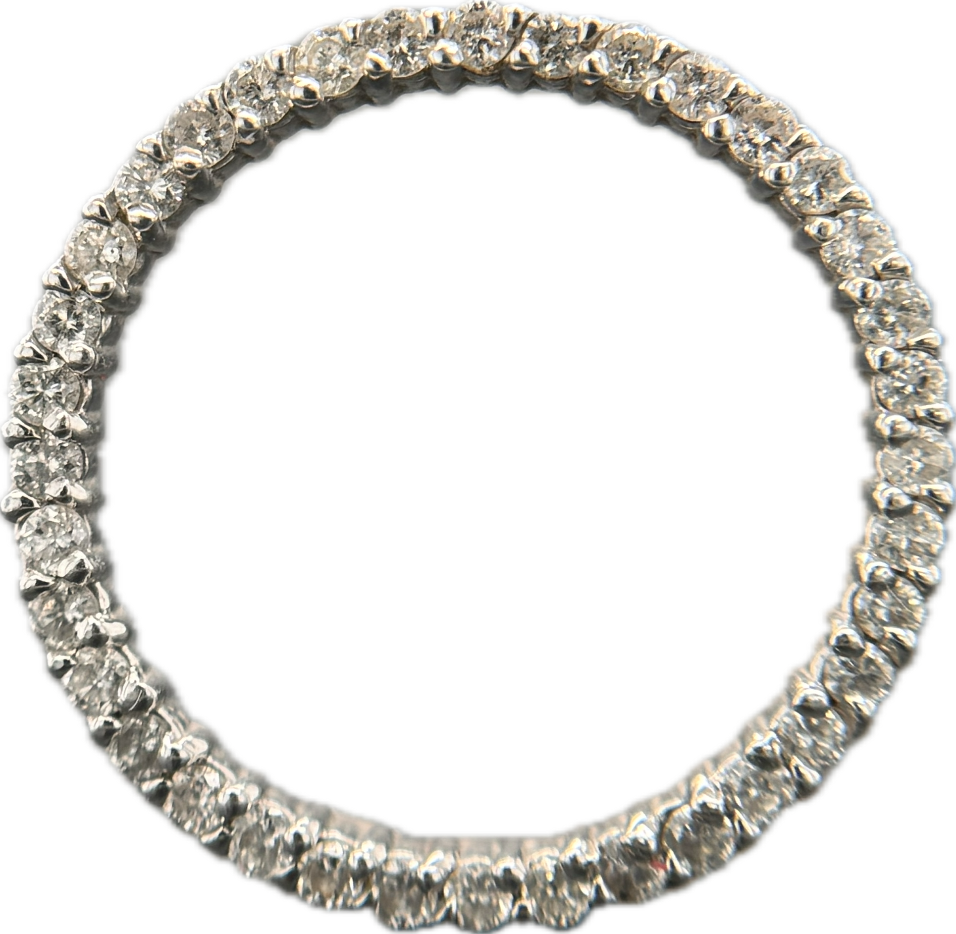 14KW Natural Diamond Circle Pendant