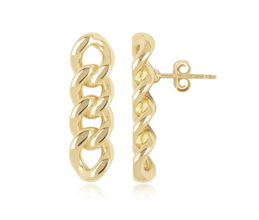 14KY Miami Cuban Link Stud