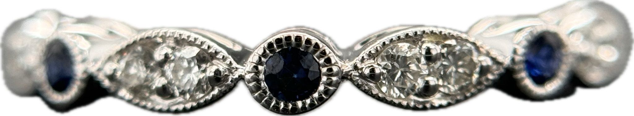 14KW Sapphire & Diamond Ring