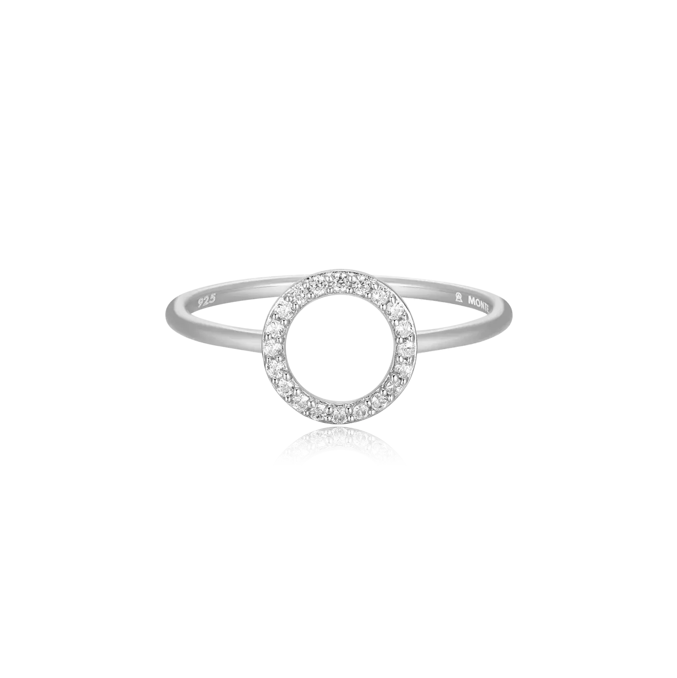 Monte Luna .925 Rhodium Plated Diamond Ring