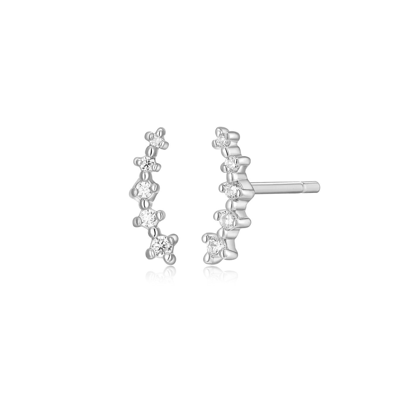 Monte Luna .925 Rhodium Plated Diamond Studs