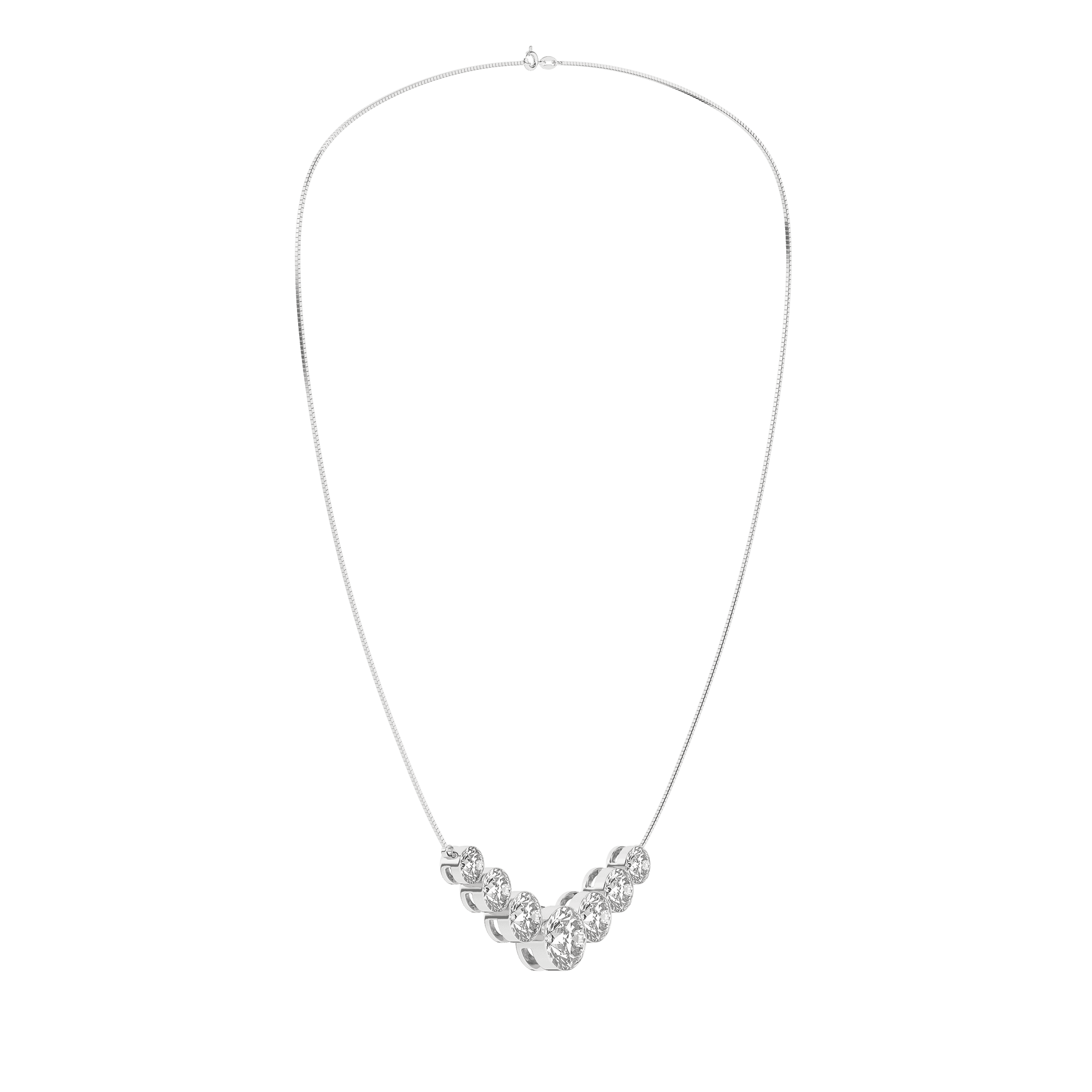 Revelation 14KW 3.06CTW LG Diamond Necklace