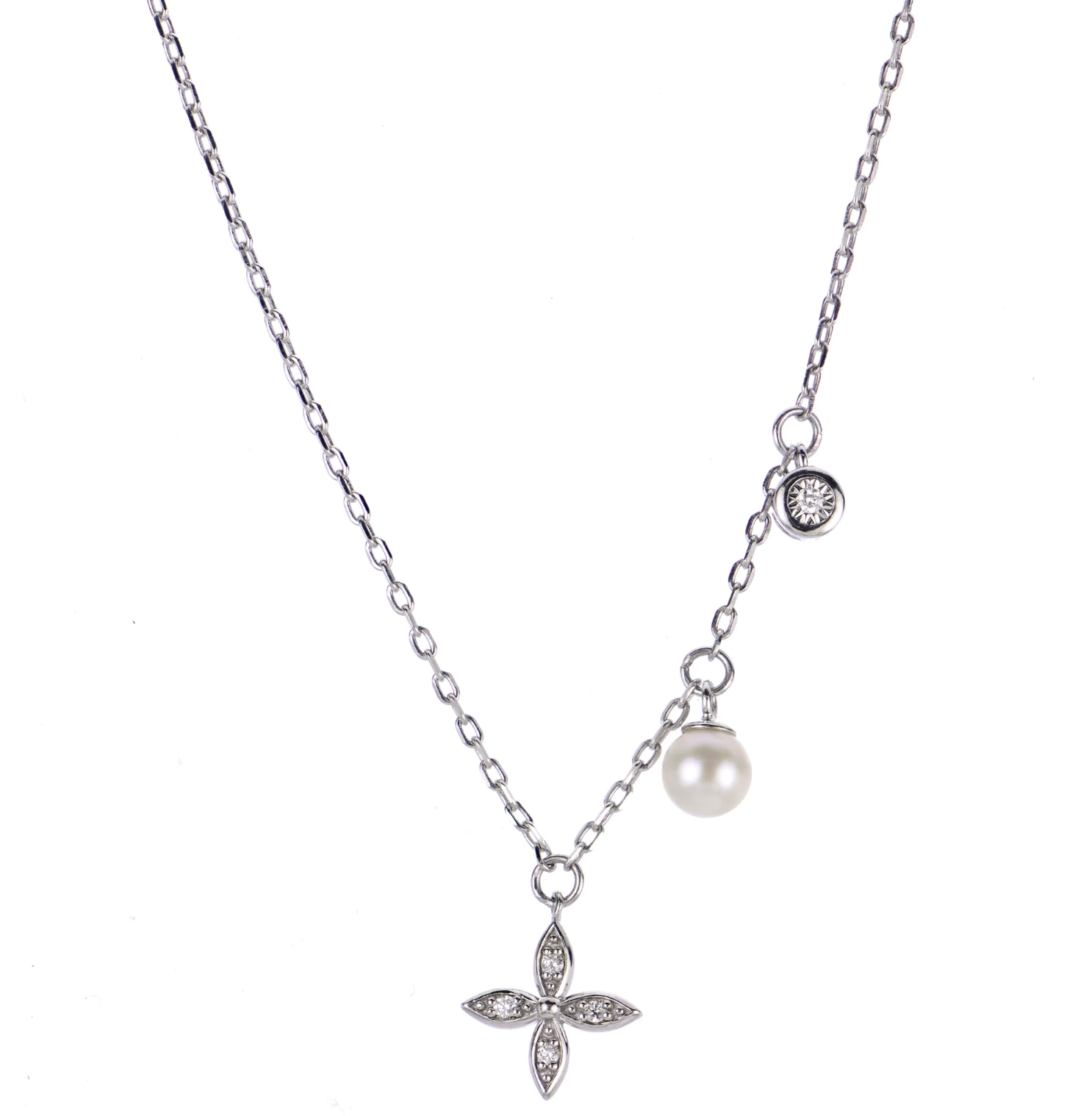 Imperial .925 Sterling Silver Freshwater Pearl Necklace 4.5-5MM AA