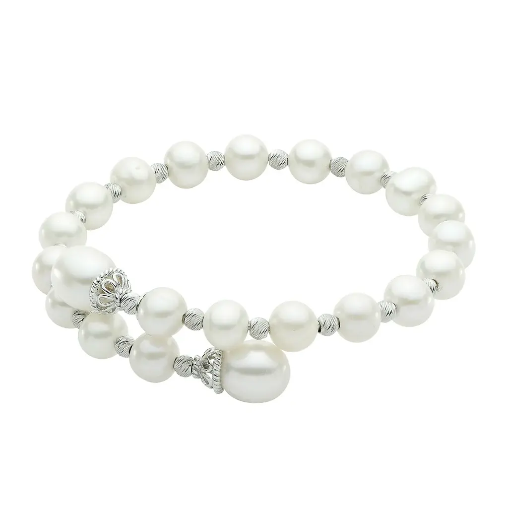 Imperial Sterling Silver Freshwater Pearl Bracelet