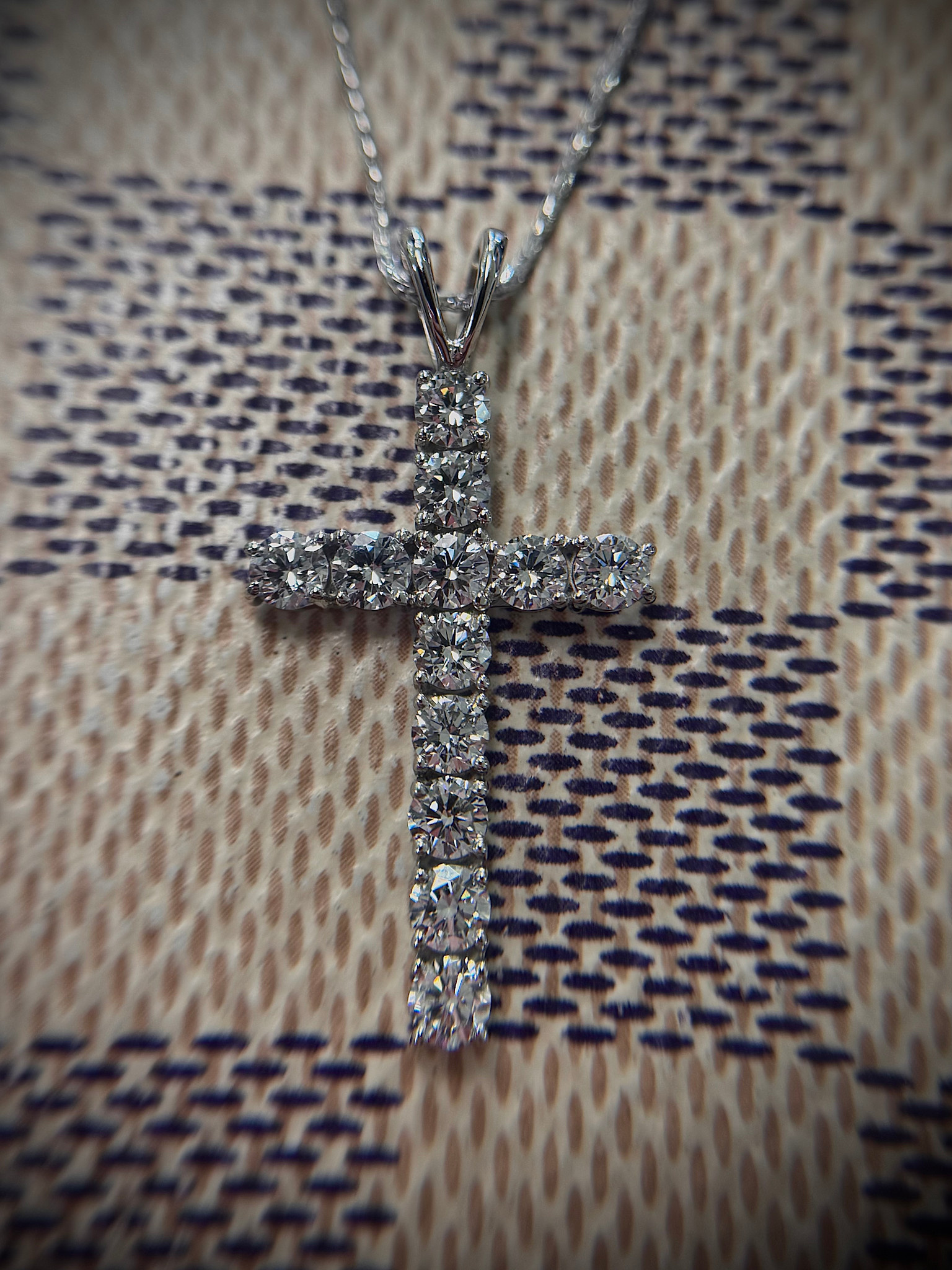 14KW Large 1.2TW Lab Grown Diamond Cross