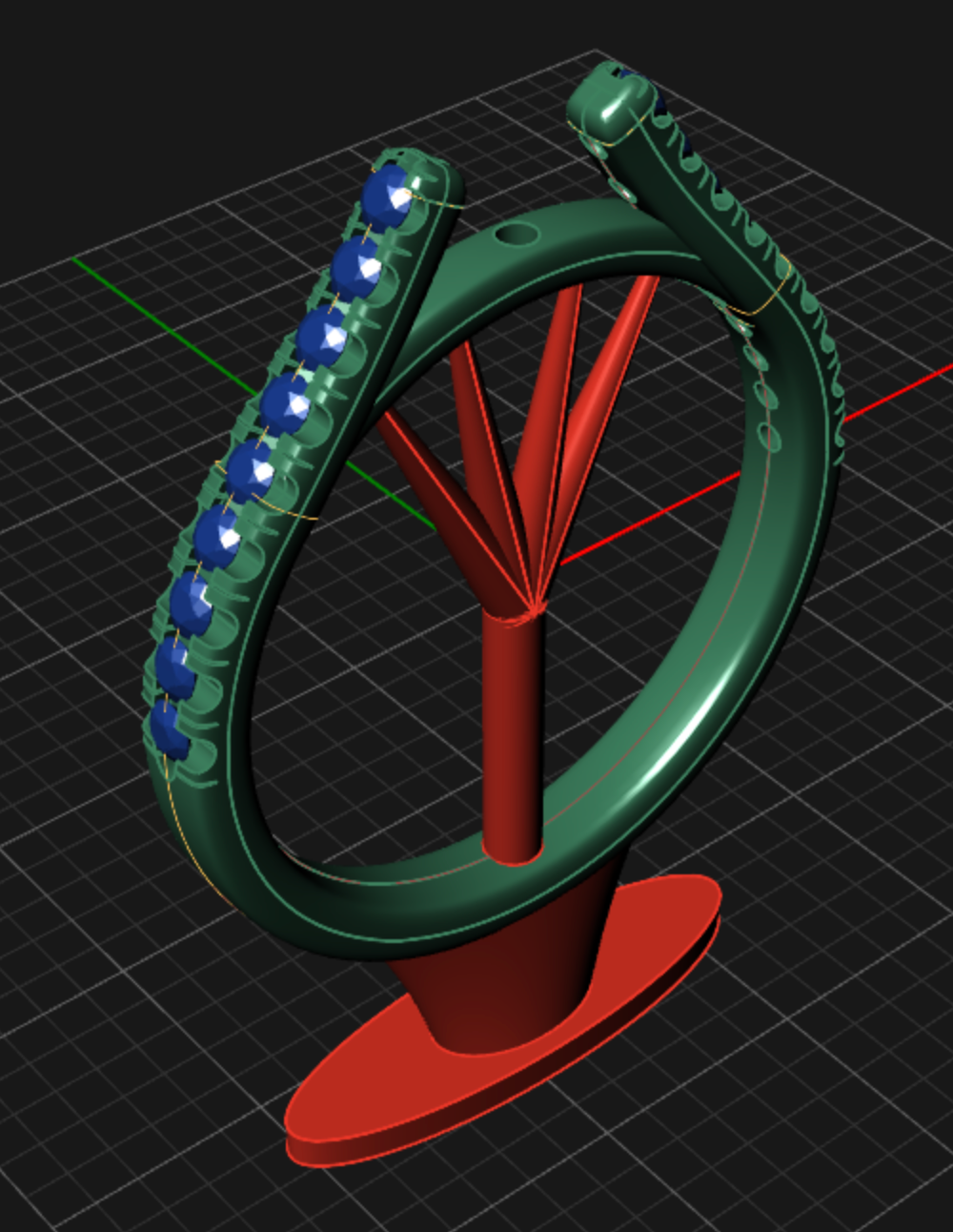 Platinum Cathedral Mountings .27CTW