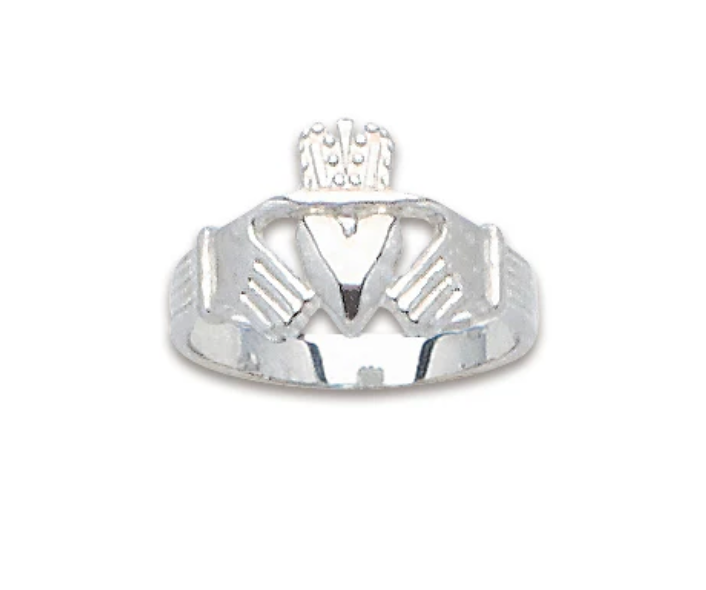 .925 Ladies Claddaugh Ring SZ 7.5