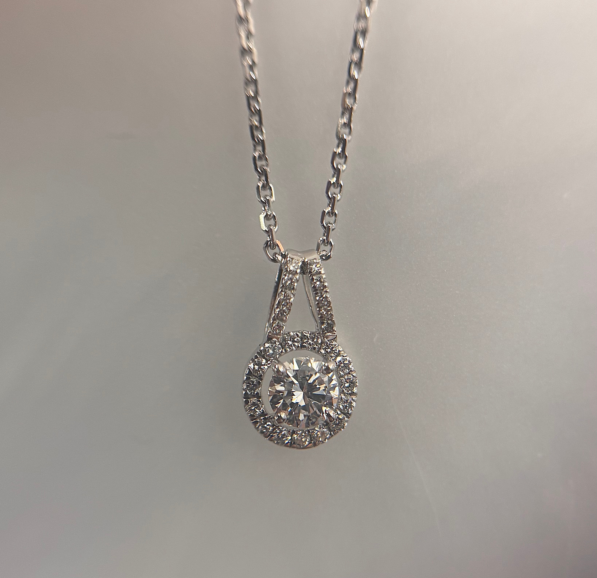 .925 RD .70CTW Lab Grown Diamond Pendant