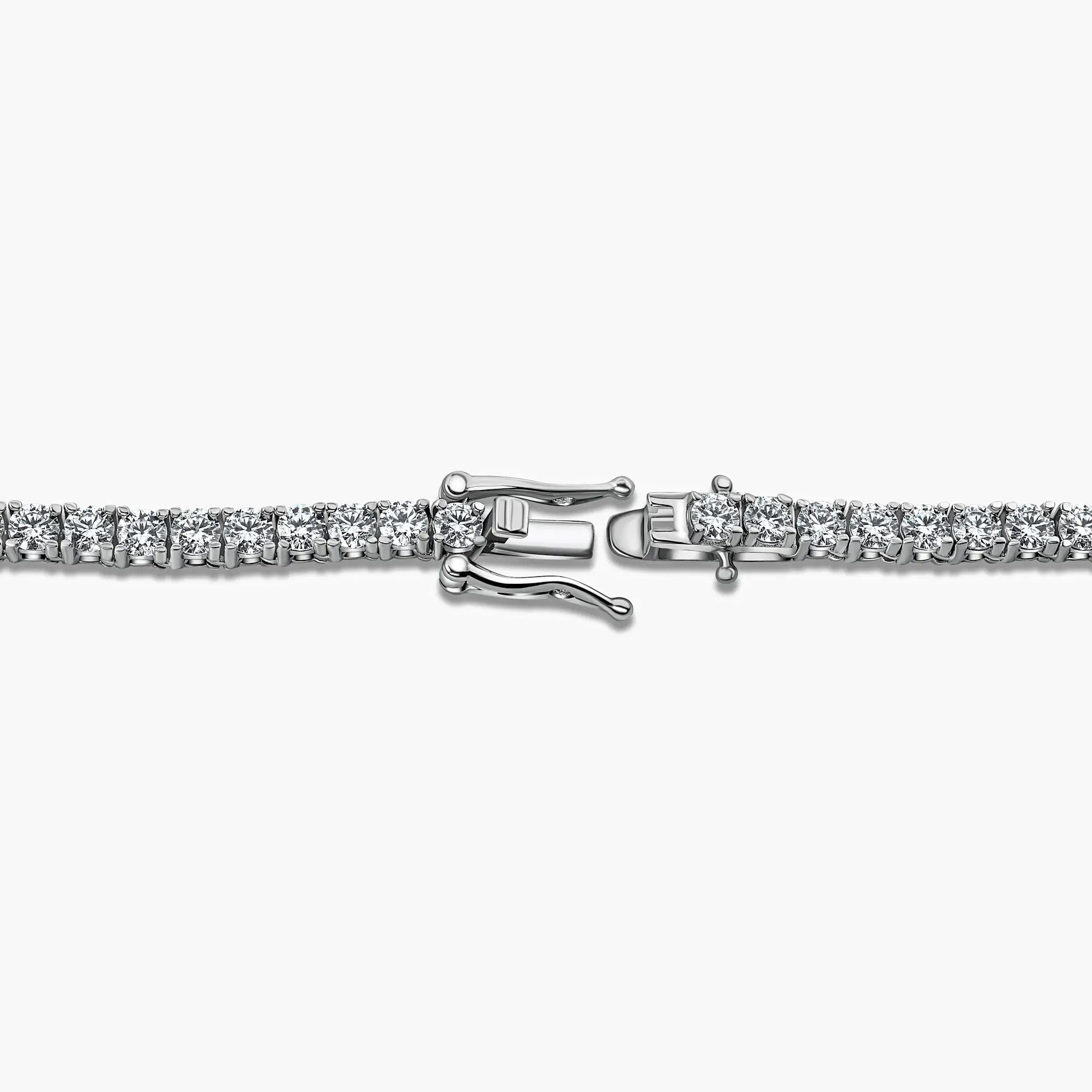 7IN .925 3CTW LG Diamond Tennis Bracelet
