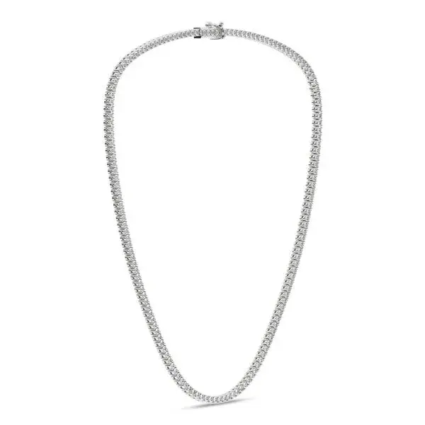 .925 7CTW LG Diamond Tennis Necklace