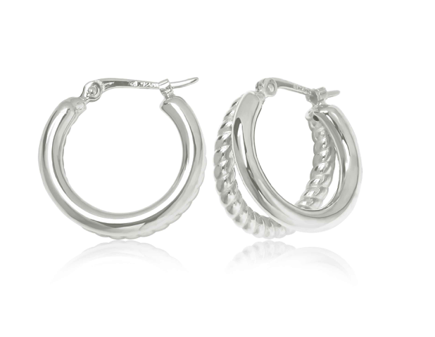 .925 Ss Sm Double Tube W/Twist Hoop S/D