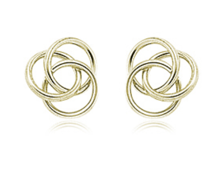 .925 Ss Vermeil Lg Love Knot