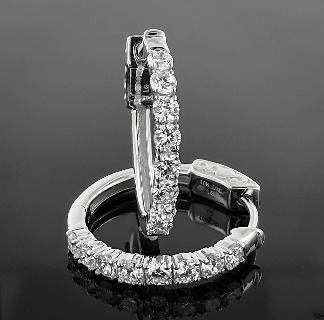 10KW .50tw LG Diamond 3/4" Hoops