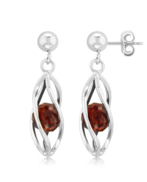 Ss Ball Top Cage Garnet