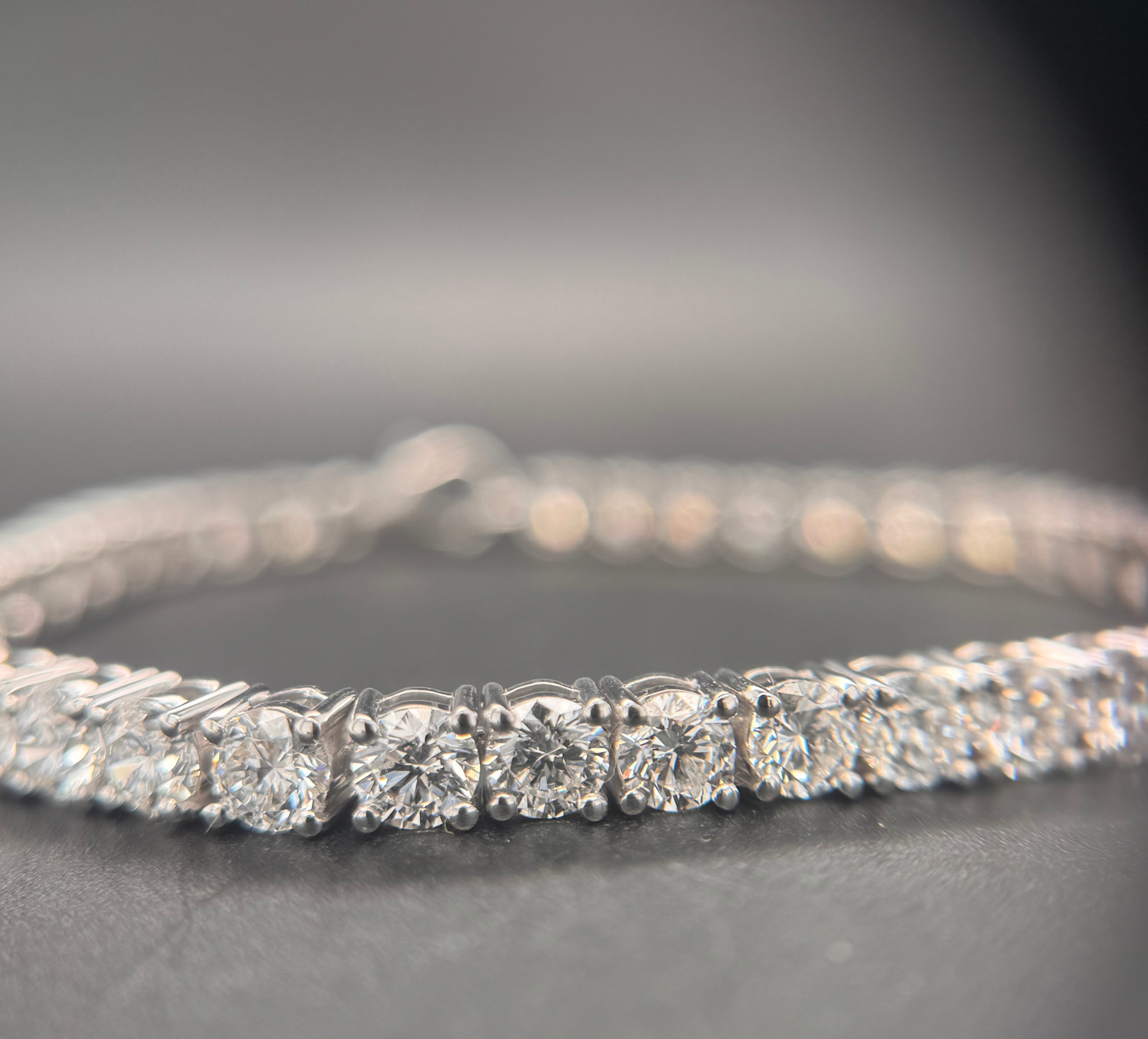 .925 11 CTW Lab Grown Diamond Tennis Bracelet