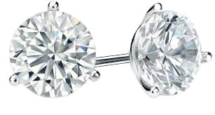 14KW 1.00CTW LG Diamond Screw-back Earrings