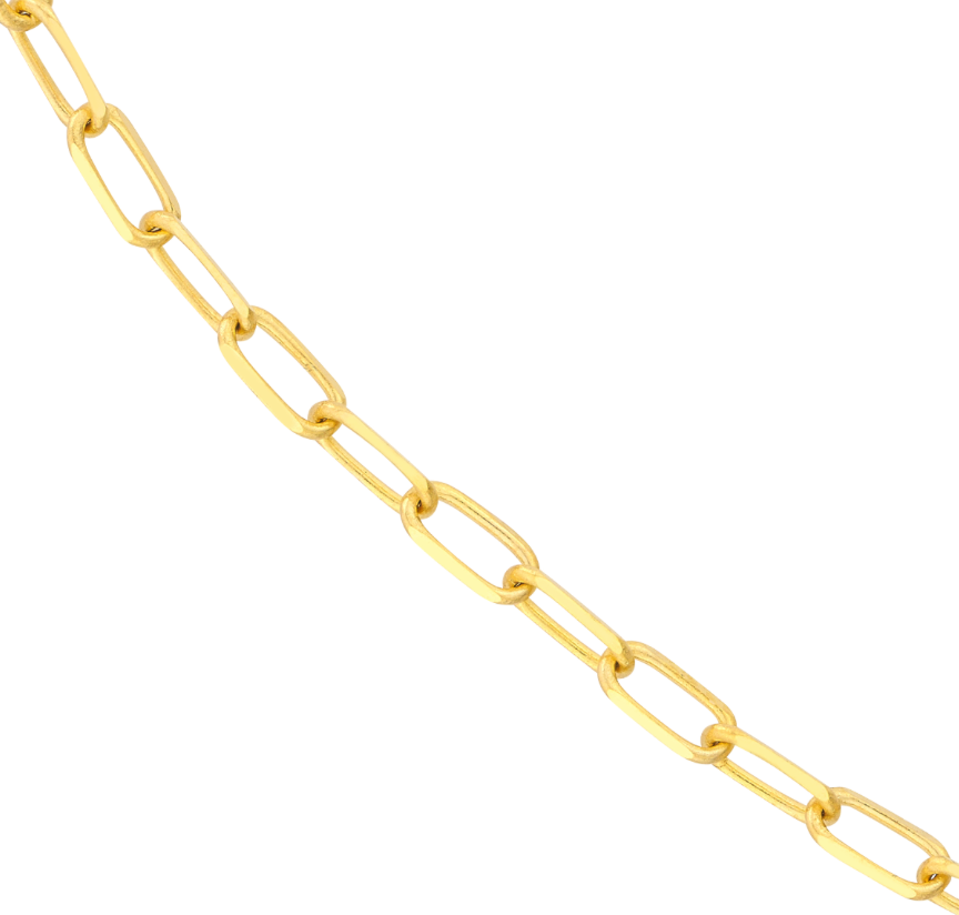 10KY 3mm 7" Paperclip Bracelet