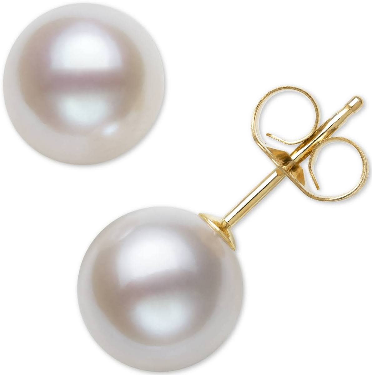 14KY 6.5mm Pearl Stud Earrings