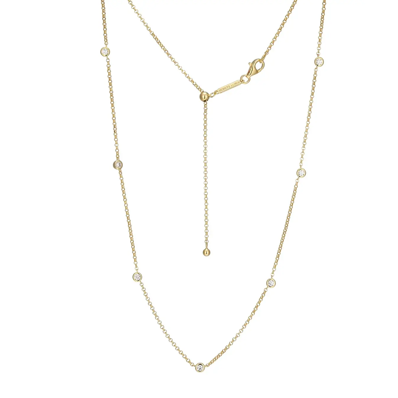 Monte Luna 14KY Plated Sterling Silver 0.5CTTW LG Diamonds