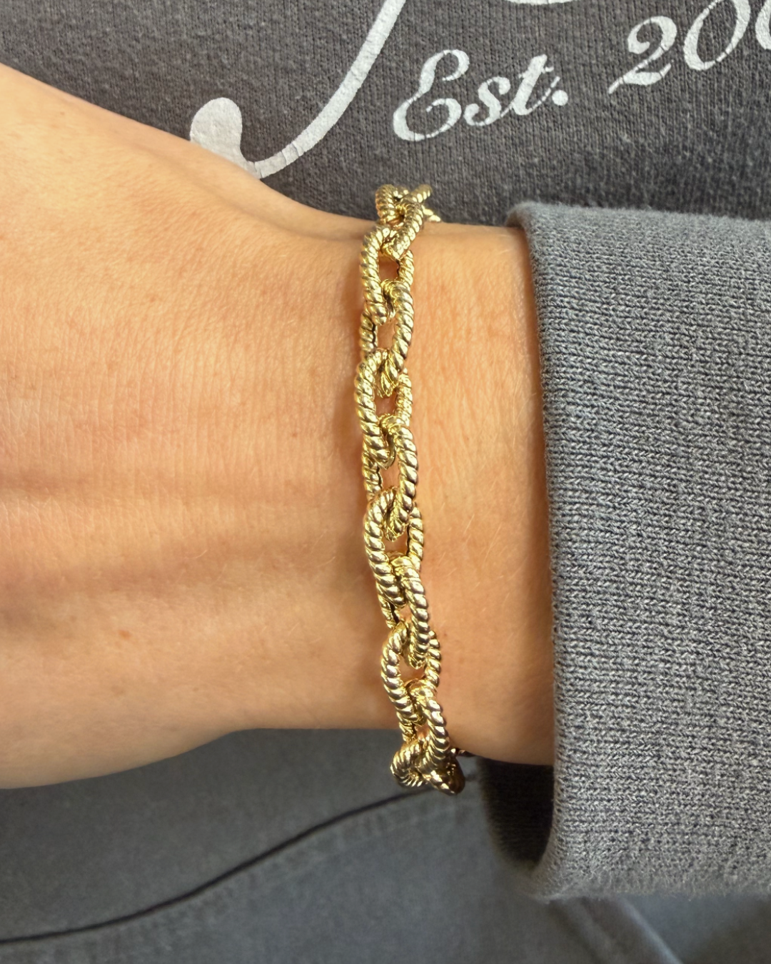 10KY Chunky Braided Link 7" Bracelet
