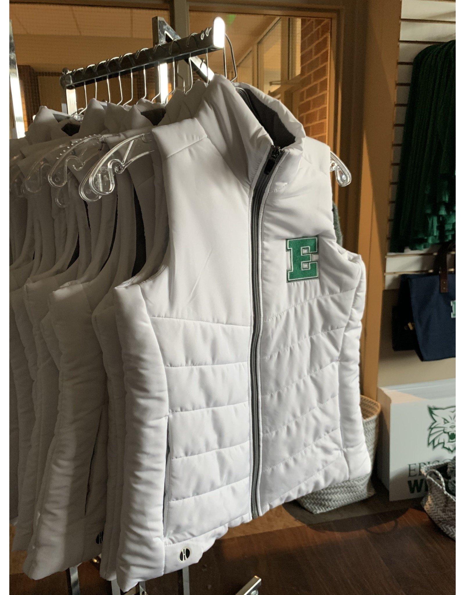 Hollaway White Vest with E logo, Women's
