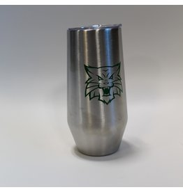ETS Express Tumbler, 9 oz Insulated Stainless Steel Tumbler, Silver Wildcat