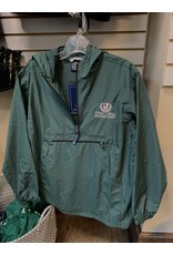 Charles River Pack-N-Go Rain Pullover Windbreaker, unlined Green, Youth