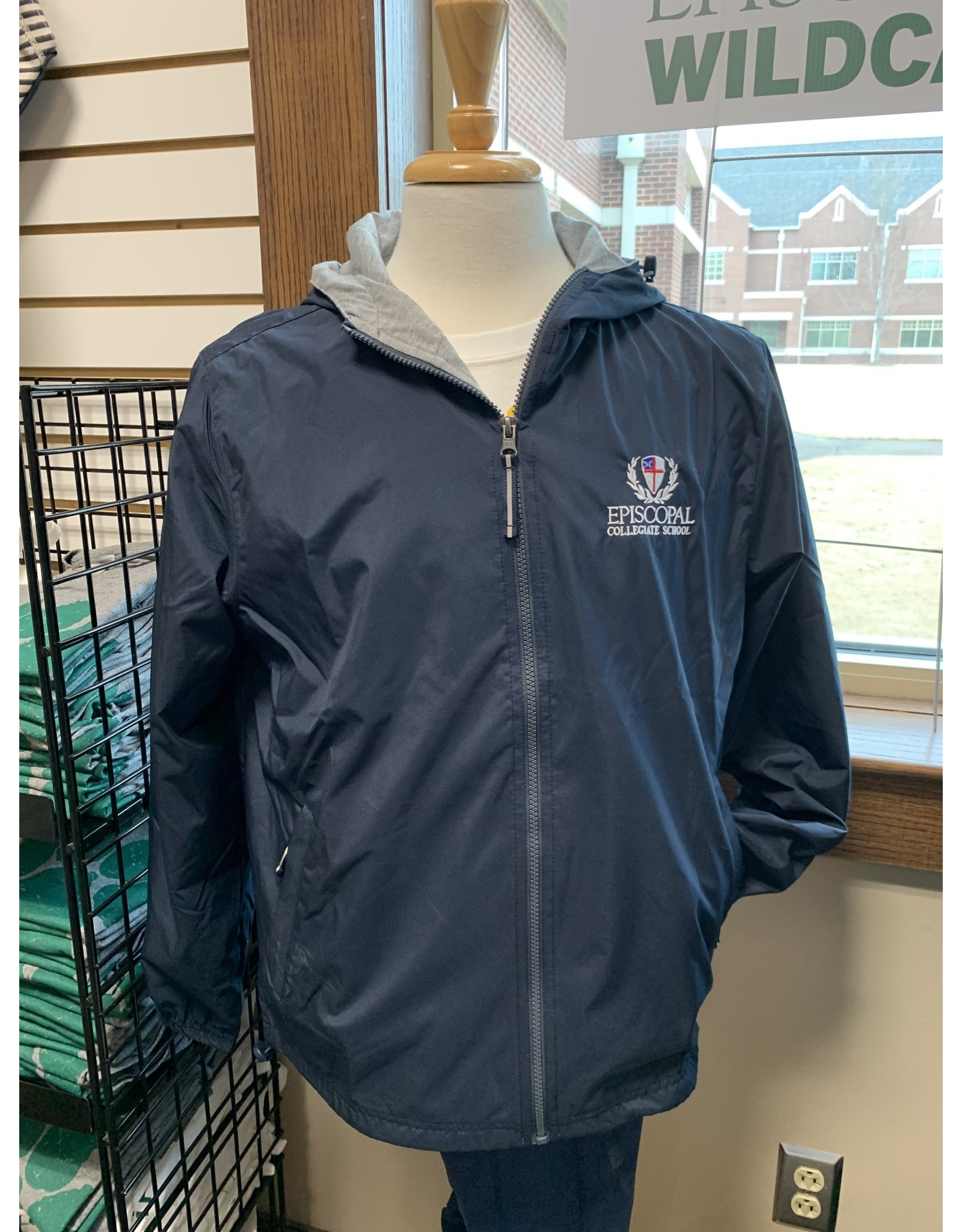 Crest Logo Portsmouth Jacket, Lined Windbreaker Raincoat, Full-Zip -  Wildcat Warehouse at Episcopal Collegiate